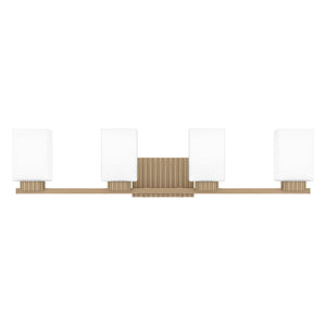 Urban Ambiance - Bath Light - UQL5452 Posh Indoor Bath Light, 7.25''H x 32''W x 6.5''D, Bronze Gold Finish, Valletta Collection - 
