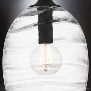 Urban Ambiance - Pendant - UQL5514 Contemporary Indoor Pendant, 13.5''H x 10''W x 10''D, Matte Black Finish, Northbridge Collection - 