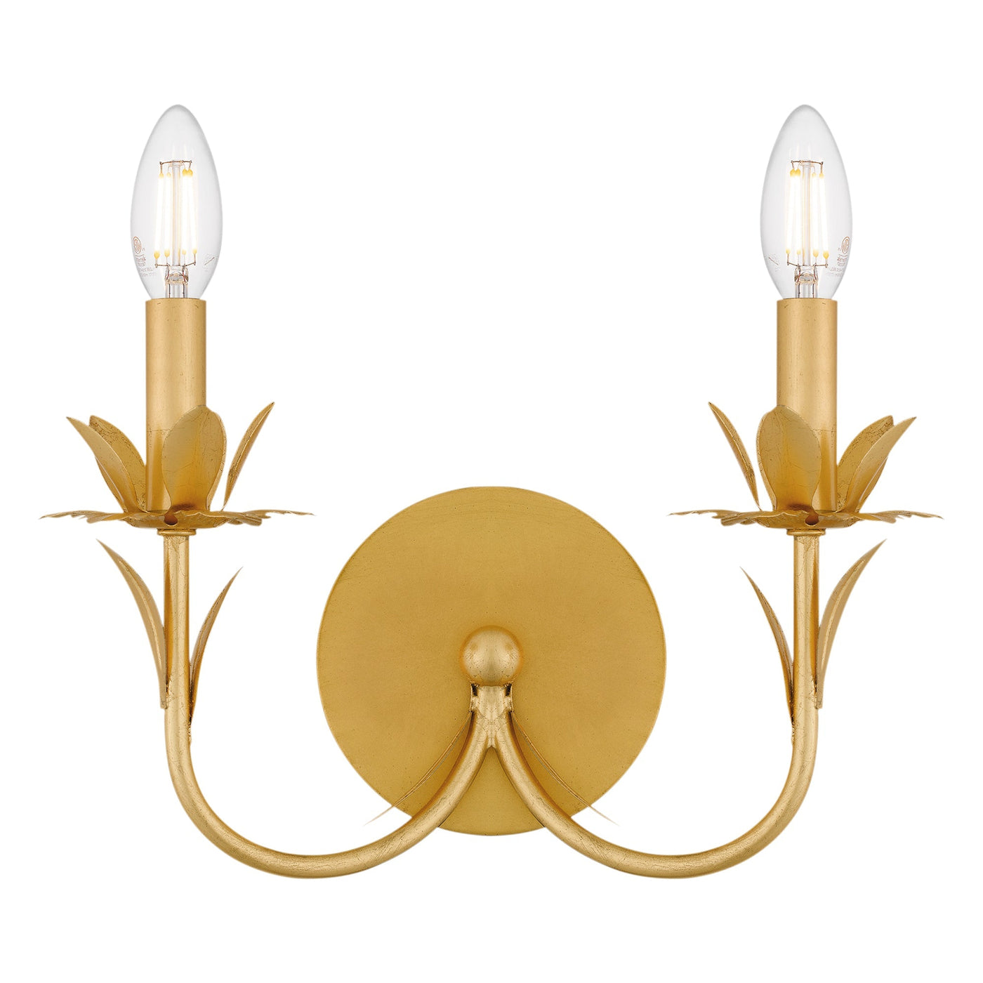 UQL5531 Vintage Indoor Wall Sconce, 11.25''H x 12''W x 5''D