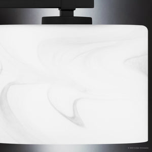 Urban Ambiance - Bath Light - UQL5551 Contemporary Indoor Bath Light, 6.25''H x 24''W x 5.25''D, Matte Black Finish, Nowra Collection - 