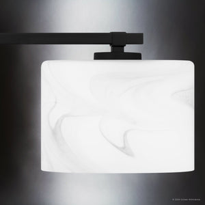 Urban Ambiance - Bath Light - UQL5551 Contemporary Indoor Bath Light, 6.25''H x 24''W x 5.25''D, Matte Black Finish, Nowra Collection - 