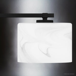 Urban Ambiance - Bath Light - UQL5552 Contemporary Indoor Bath Light, 6.25''H x 32.75''W x 5.25''D, Matte Black Finish, Nowra Collection - 