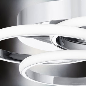 Urban Ambiance - Ceiling Light - UQL5571 Minimalist Indoor Ceiling Light, 4''H x 16''W x 16''D, Polished Chrome Finish, Hawthorn Collection - 