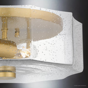 Urban Ambiance - Ceiling Light - UQL5600 Classic Indoor Ceiling Light, 5.25''H x 14''W x 14''D, Aged Brass Finish, Hankinson Collection - 