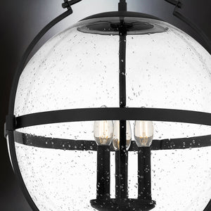 Urban Ambiance - Pendant - UQL5691 New Traditional Indoor Pendant, 29''H x 17.5''W x 17.5''D, Matte Black Finish, Zennor Collection - 