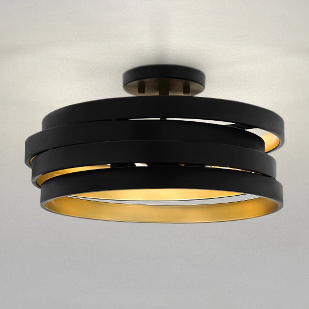 UQL5810 Mid-Century Modern Indoor Ceiling Light, 8''H x 16''W x 16