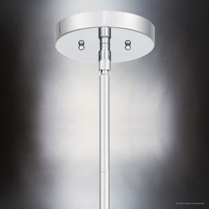 Urban Ambiance - Pendant - UQL5920 Contemporary Indoor Pendant, 8.75''H x 18''W x 18''D, Polished Chrome Finish, Rothwell Collection - 
