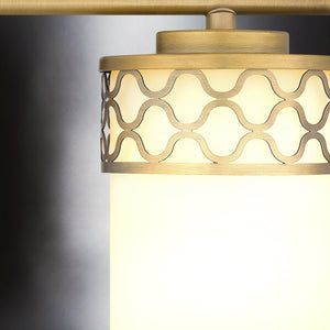 Urban Ambiance - Bath Light - UQL5932 Modern Indoor Bath Light, 7.5''H x 32''W x 6''D, Aged Brass Finish, Bayreuth Collection - 