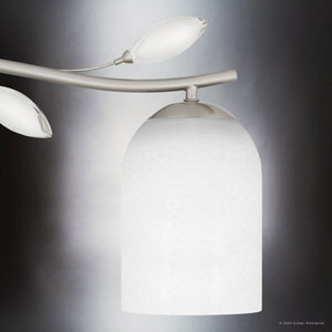 Urban Ambiance - Bath Light - UQL5941 Glam Indoor Bath Light, 9.25''H x 24''W x 6.5''D, Brushed Nickel Finish, Hadley Collection - 