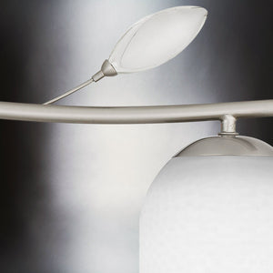 Urban Ambiance - Bath Light - UQL5942 Glam Indoor Bath Light, 9.25''H x 33.5''W x 6.5''D, Brushed Nickel Finish, Hadley Collection - 