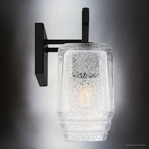 Urban Ambiance - Bath Light - UQL6023 Contemporary Indoor Bath Light, 9.25''H x 22.50''W x 6.75''Dep, Matte Black Finish, Novato Collection - 