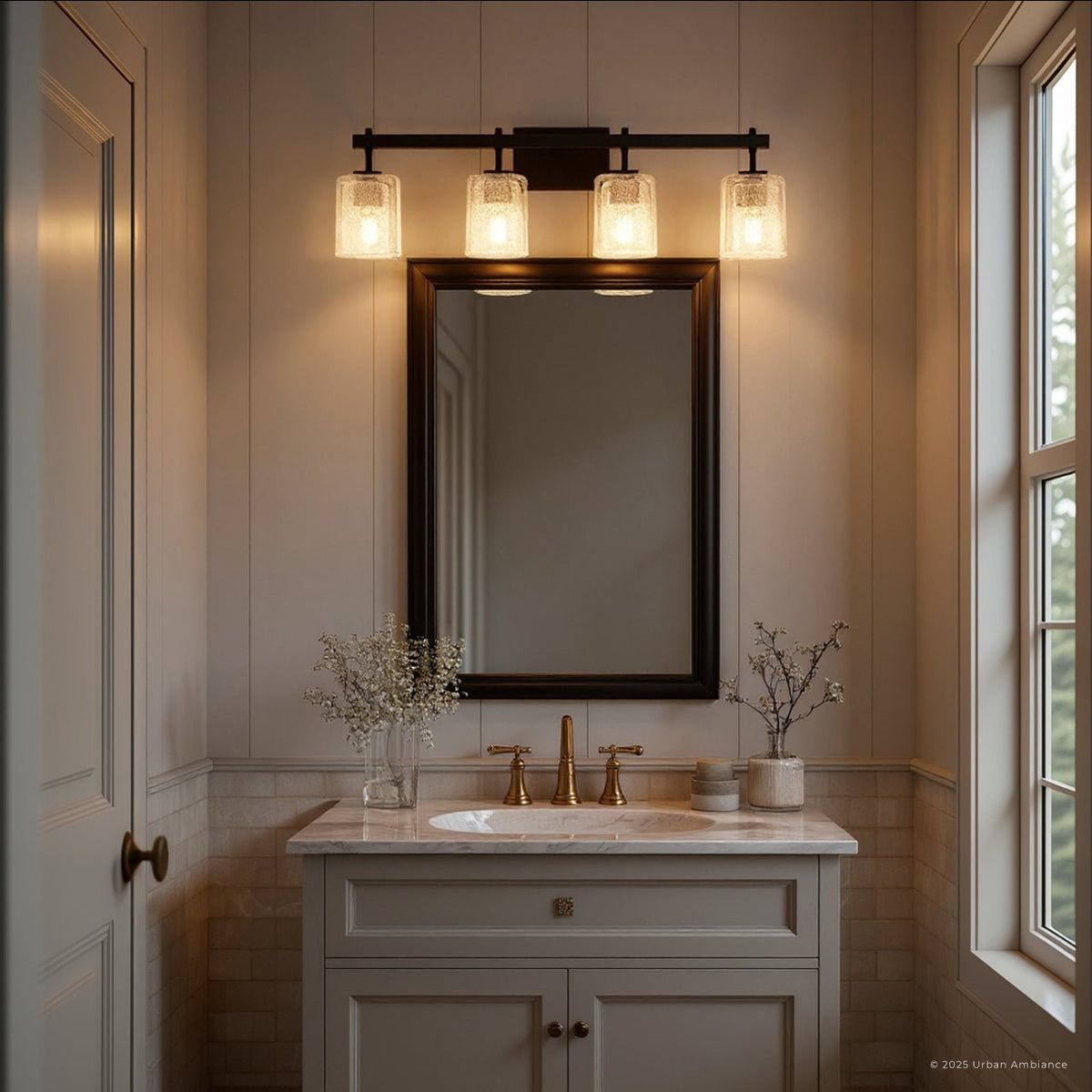 UQL6025 Contemporary Indoor Bath Light, 9.25''H x 31.50''W x 6.75''Dep ...