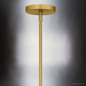 Urban Ambiance - Chandelier - UQL6052 Glam Indoor Chandelier, 25.00''H x 40.00''W x 40.00''Dep, Brushed Gold Finish, Wheaton Collection - 