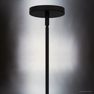 Urban Ambiance - Chandelier - UQL6053 Glam Indoor Chandelier, 25.00''H x 40.00''W x 40.00''Dep, Matte Black Finish, Wheaton Collection - 