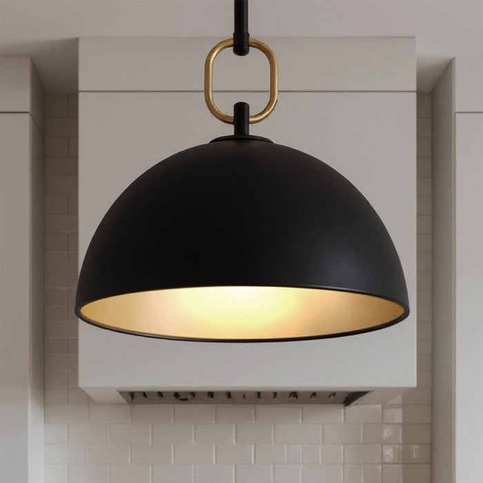 UQL6060 Urban Loft Indoor Pendant, 10.00''H x 12.00''W x 12.00''Dep, Matte Black Finish, Colton Collection