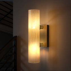 Urban Ambiance - Wall Sconce - UQL6092 Eclectic Indoor Wall Sconce, 18.75''H x 4.50''W x 6.75''Dep, Bronze Gold Finish, Florissant Collection - 