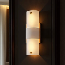 Urban Ambiance - Wall Sconce - UQL6110 Tuscan Indoor Wall Sconce, 16.00''H x 5.00''W x 3.50''Dep, Bronze Gold Finish, Milford Collection - 