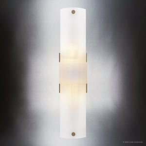 Urban Ambiance - Wall Sconce - UQL6111 Tuscan Indoor Wall Sconce, 22.00''H x 5.00''W x 3.50''Dep, Bronze Gold Finish, Milford Collection - 