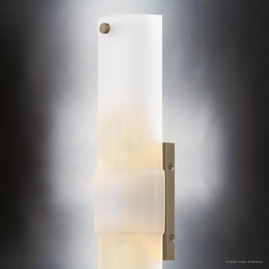 Urban Ambiance - Wall Sconce - UQL6111 Tuscan Indoor Wall Sconce, 22.00''H x 5.00''W x 3.50''Dep, Bronze Gold Finish, Milford Collection - 