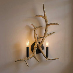 Urban Ambiance - Wall Sconce - UQL6180 Western Indoor Wall Sconce, 22.75''H x 14.75''W x 8.75''Dep, Earth Black Finish, Vilnius Collection - 