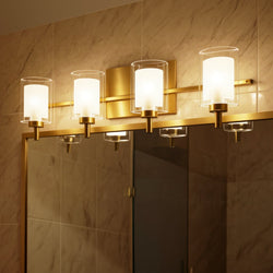 Urban Ambiance - Bath Light - UQL6202 Modern Indoor Bath Light, 6.00''H x 29.00''W x 6.25''Dep, Brushed Gold Finish, Napa Collection - 