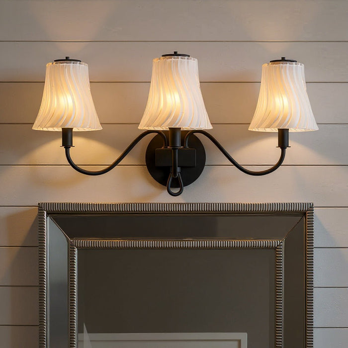 UQL6241 Traditional Indoor Bath Light, 11.00''H x 23.00''W x 8.75''Dep, Matte Black Finish, Parker Collection