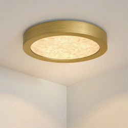 Urban Ambiance - Ceiling Light - UQL6250 Minimalist Indoor Ceiling Light, 1.00''H x 7.50''W x 7.50''Dep, Brushed Gold Finish, Alice Collection - 