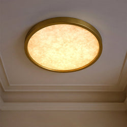 Urban Ambiance - Ceiling Light - UQL6252 Minimalist Indoor Ceiling Light, 1.00''H x 15.00''W x 15.00''Dep, Brushed Gold Finish, Alice Collection - 