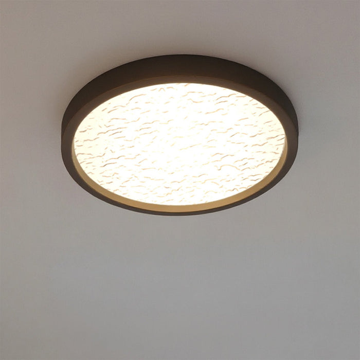 UQL6255 Minimalist Indoor Ceiling Light, 1.00''H x 11.00''W x 11.00''Dep, Earth Black Finish, Alice Collection