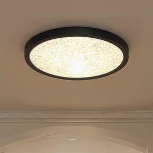 Urban Ambiance - Ceiling Light - UQL6256 Minimalist Indoor Ceiling Light, 1.00''H x 15.00''W x 15.00''Dep, Earth Black Finish, Alice Collection - 