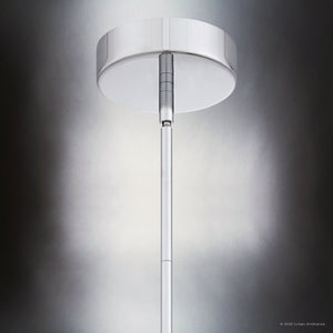 Urban Ambiance - Pendant - UQL6300 Transitional Indoor Pendant, 12.50''H x 12.00''W x 12.00''Dep, Polished Chrome Finish, Portage Collection - 