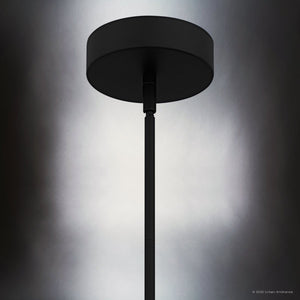 Urban Ambiance - Pendant - UQL6301 Transitional Indoor Pendant, 12.50''H x 12.00''W x 12.00''Dep, Matte Black Finish, Portage Collection - 
