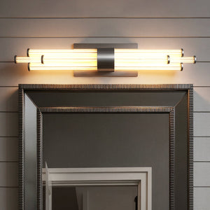 Urban Ambiance - Bath Light - UQL6353 Luxe Industrial Indoor Bath Light, 4.50''H x 24.00''W x 3.75''Dep, Polished Chrome Finish, Farmington Collection - 