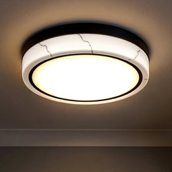Urban Ambiance - Ceiling Light - UQL6376 Urban Loft Indoor Ceiling Light, 3.25''H x 16.00''W x 16.00''Dep, Matte Black Finish, Lacey Collection - 