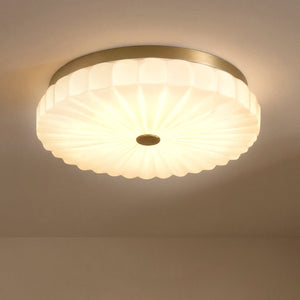 Urban Ambiance - Ceiling Light - UQL6380 Traditional Indoor Ceiling Light, 3.25''H x 16.00''W x 16.00''Dep, Brushed Gold Finish, Lacey Collection - 