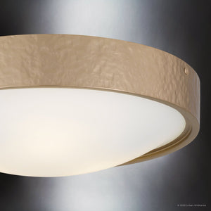 Urban Ambiance - Ceiling Light - UQL6384 Modern Indoor Ceiling Light, 5.00''H x 16.00''W x 16.00''Dep, Bronze Gold Finish, Lacey Collection - 