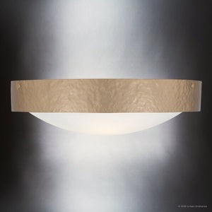 Urban Ambiance - Ceiling Light - UQL6384 Modern Indoor Ceiling Light, 5.00''H x 16.00''W x 16.00''Dep, Bronze Gold Finish, Lacey Collection - 