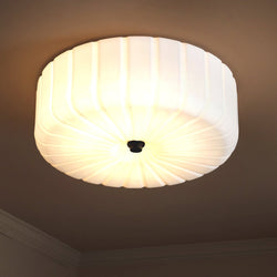 Urban Ambiance - Ceiling Light - UQL6385 Minimalist Indoor Ceiling Light, 5.50''H x 15.00''W x 15.00''Dep, Matte Black Finish, Lacey Collection - 