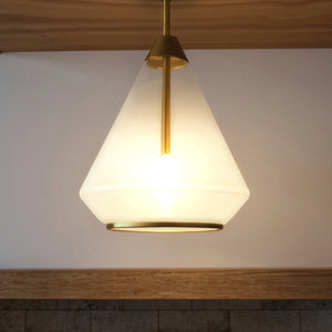 Urban Ambiance - Pendant - UQL6391 Contemporary Indoor Pendant, 13.25''H x 10.50''W x 10.50''Dep, Brushed Gold Finish, Lacey Collection - 
