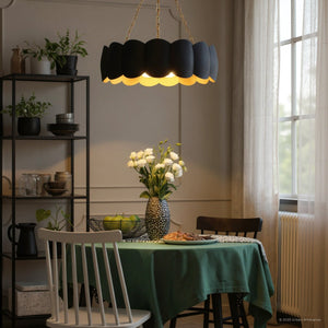 Urban Ambiance - Pendant - UQL6399 Cosmopolitan Indoor Pendant, 30.25''H x 24.00''W x 24.00''Dep, Matte Black Finish, Lacey Collection - 