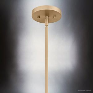 Urban Ambiance - Pendant - UQL6401 New Traditional Indoor Pendant, 22.75''H x 24.00''W x 24.00''Dep, Bronze Gold Finish, Lacey Collection - 