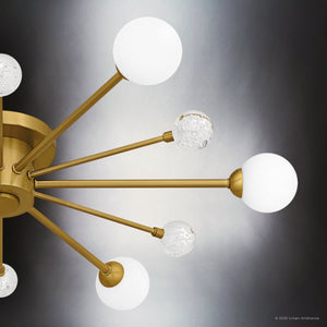 Urban Ambiance - Ceiling Light - UQL6411 Modern Indoor Ceiling Light, 4.25''H x 30.00''W x 30.00''Dep, Brushed Gold Finish, Lacey Collection - 