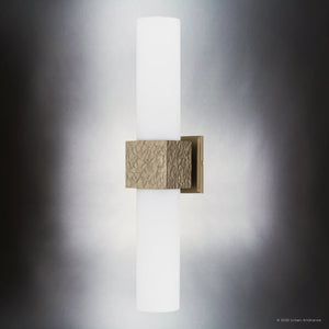 Urban Ambiance - Wall Sconce - UQL6426 Minimalist Indoor Wall Sconce, 24.00''H x 5.00''W x 5.50''Dep, Bronze Gold Finish, Lacey Collection - 