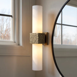 Urban Ambiance - Wall Sconce - UQL6426 Minimalist Indoor Wall Sconce, 24.00''H x 5.00''W x 5.50''Dep, Bronze Gold Finish, Lacey Collection - 