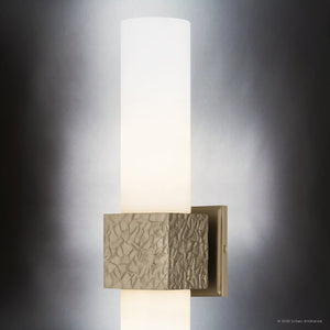 Urban Ambiance - Wall Sconce - UQL6426 Minimalist Indoor Wall Sconce, 24.00''H x 5.00''W x 5.50''Dep, Bronze Gold Finish, Lacey Collection - 