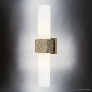 Urban Ambiance - Wall Sconce - UQL6426 Minimalist Indoor Wall Sconce, 24.00''H x 5.00''W x 5.50''Dep, Bronze Gold Finish, Lacey Collection - 