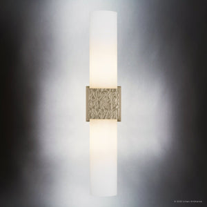 Urban Ambiance - Wall Sconce - UQL6426 Minimalist Indoor Wall Sconce, 24.00''H x 5.00''W x 5.50''Dep, Bronze Gold Finish, Lacey Collection - 