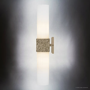 Urban Ambiance - Wall Sconce - UQL6426 Minimalist Indoor Wall Sconce, 24.00''H x 5.00''W x 5.50''Dep, Bronze Gold Finish, Lacey Collection - 