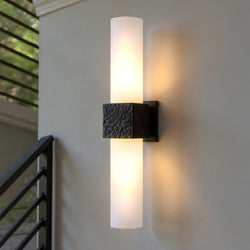 Urban Ambiance - Wall Sconce - UQL6427 Minimalist Indoor Wall Sconce, 24.00''H x 5.00''W x 5.50''Dep, Matte Black Finish, Lacey Collection - 