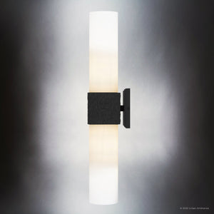 Urban Ambiance - Wall Sconce - UQL6427 Minimalist Indoor Wall Sconce, 24.00''H x 5.00''W x 5.50''Dep, Matte Black Finish, Lacey Collection - 